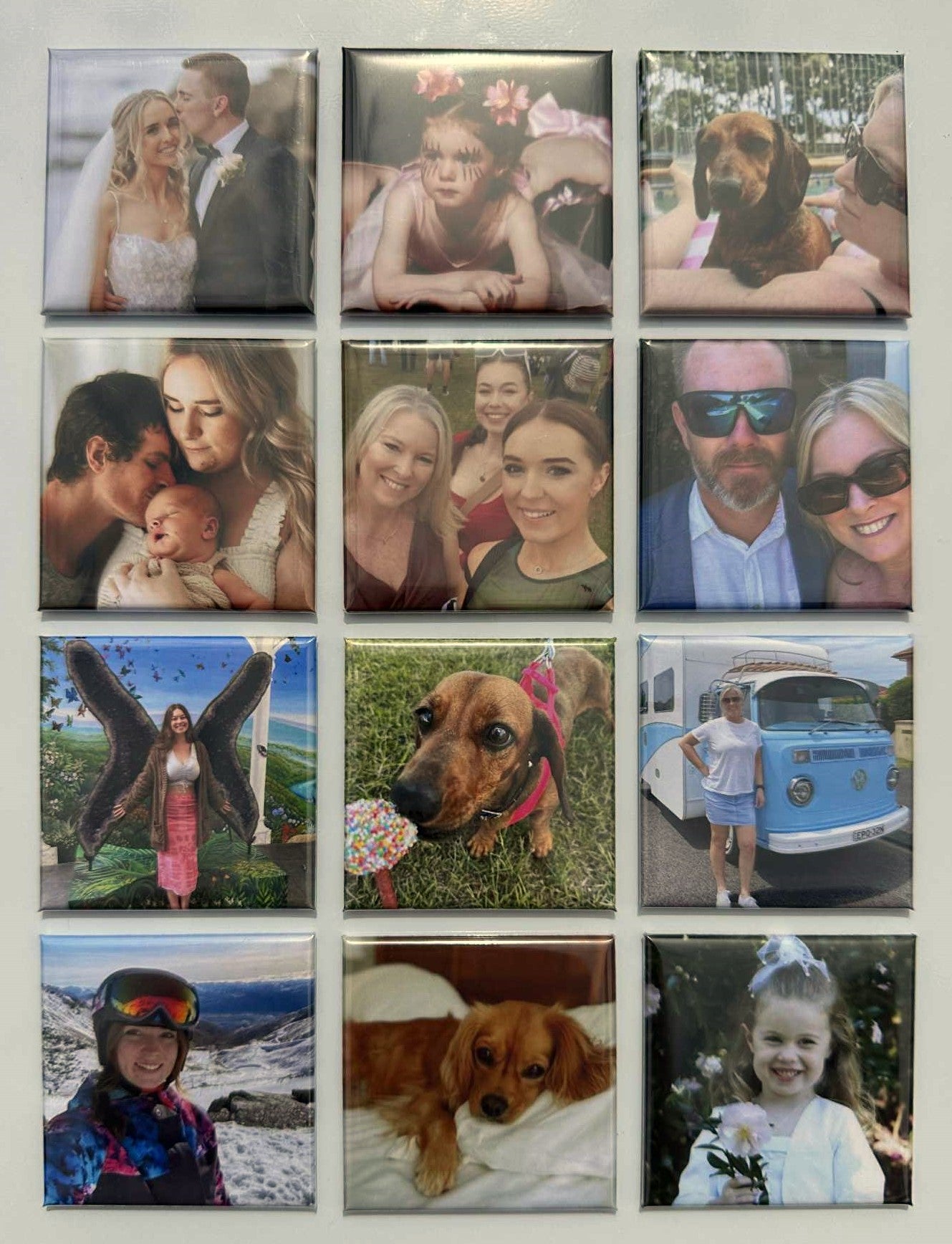 12 x Custom Photo Magnets