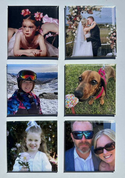 6 x Custom Photo Magnets